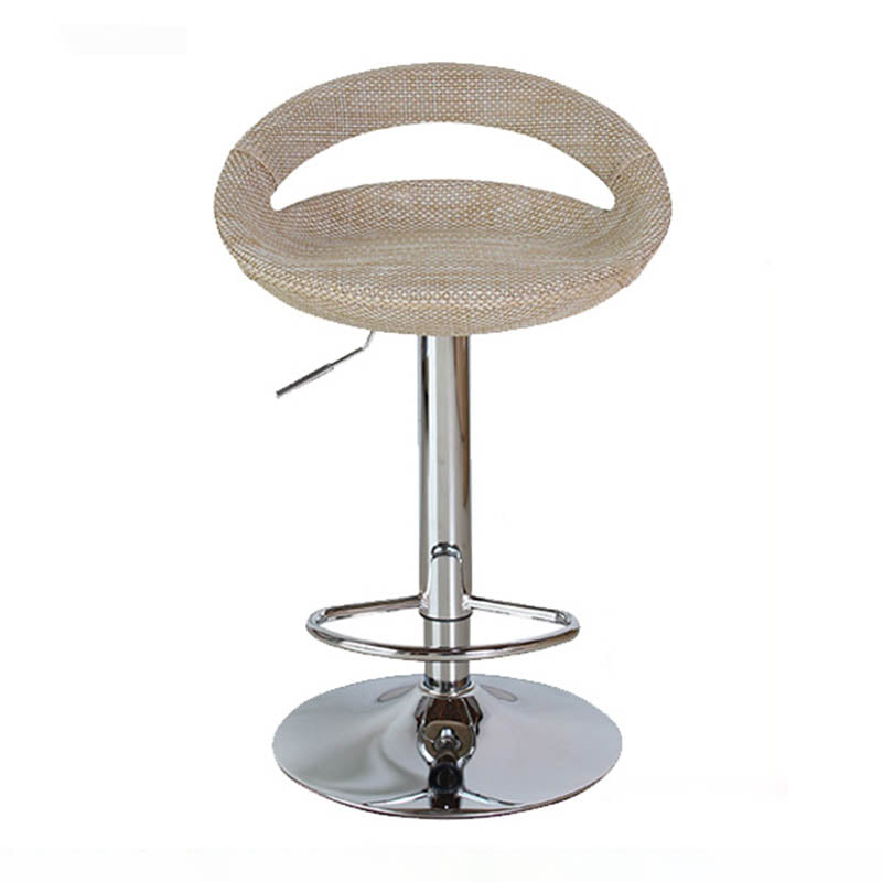 Contemporary Adjustable Height Bar Stool Indoor Bar Stool with Low Back