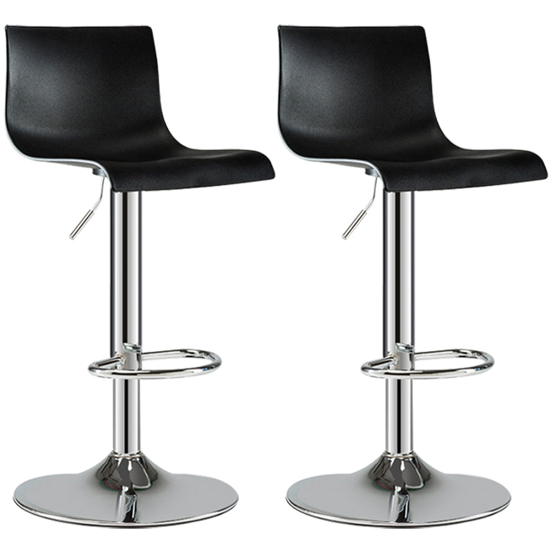 Contemporary Swivel Adjustable Bar Stool Indoor Bar Stool with Low Back