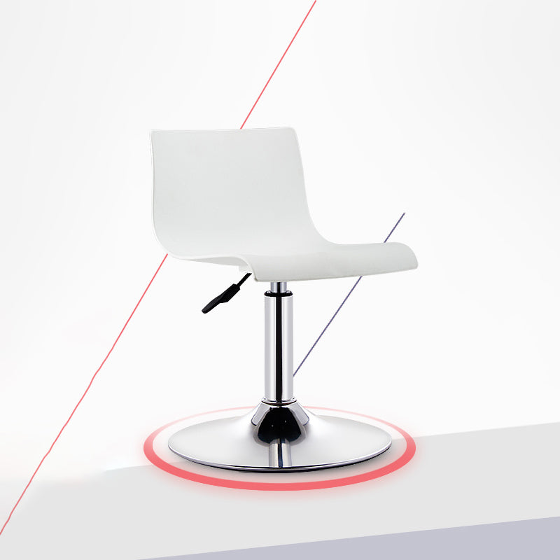 Contemporary Swivel Adjustable Bar Stool Indoor Bar Stool with Low Back