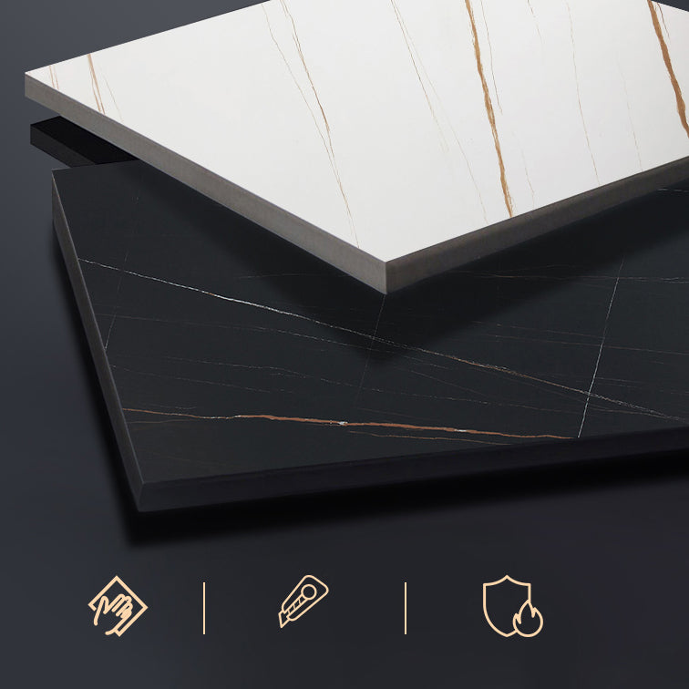 Industrial Style Stone Top Cocktail Bar Table 42-inch Height Table for Kitchen