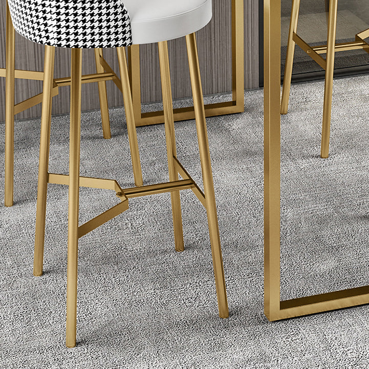 Industrial Style Stone Top Cocktail Bar Table 42-inch Height Table for Kitchen