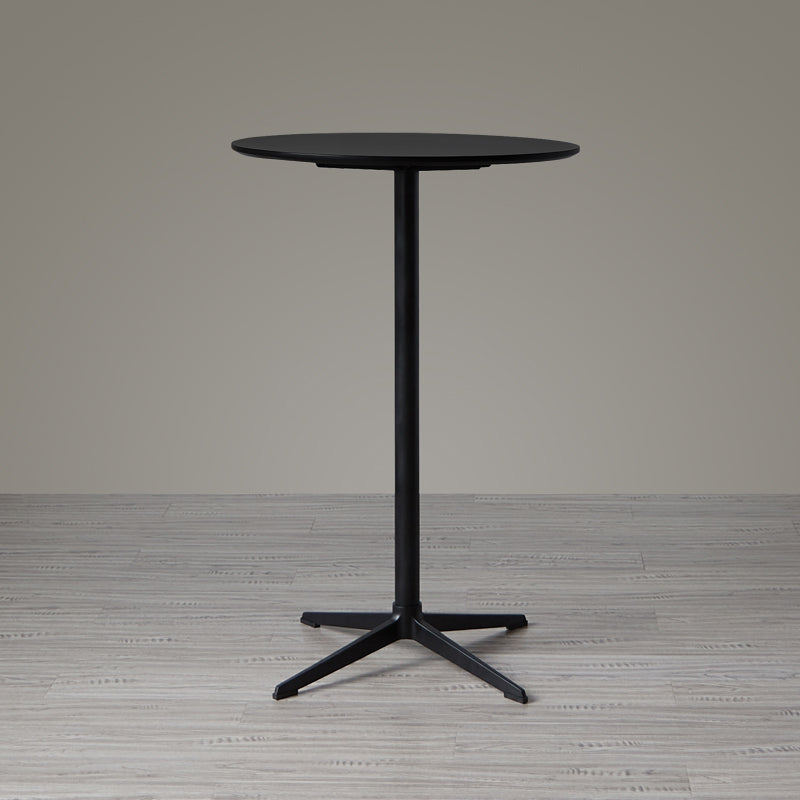 Modern Wood Counter Table with Round Table Top 4-Prong Table - 42" H