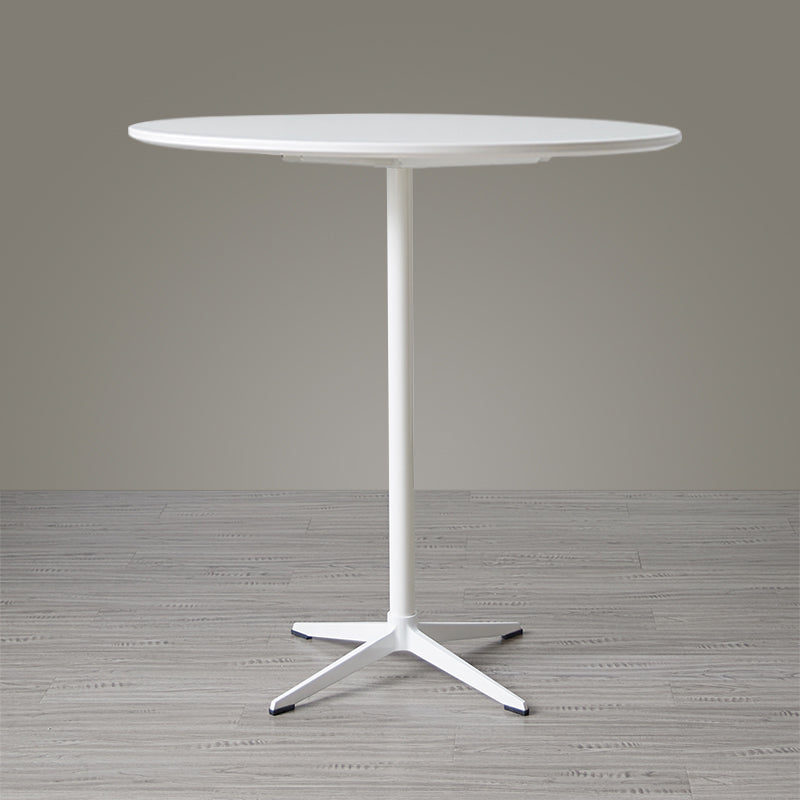 Modern Wood Counter Table with Round Table Top 4-Prong Table - 42" H