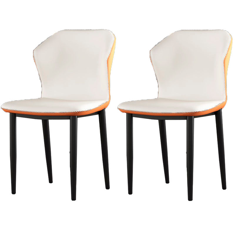 Sillas orejeras de estilo industrial Sillas de comedor de cuero PU para cocina