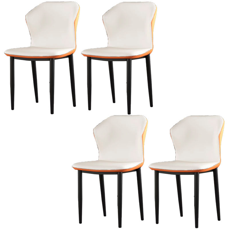 Sillas orejeras de estilo industrial Sillas de comedor de cuero PU para cocina