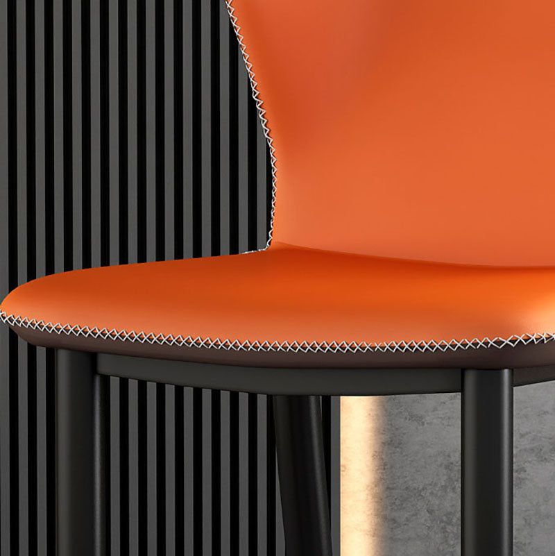 Sillas orejeras de estilo industrial Sillas de comedor de cuero PU para cocina