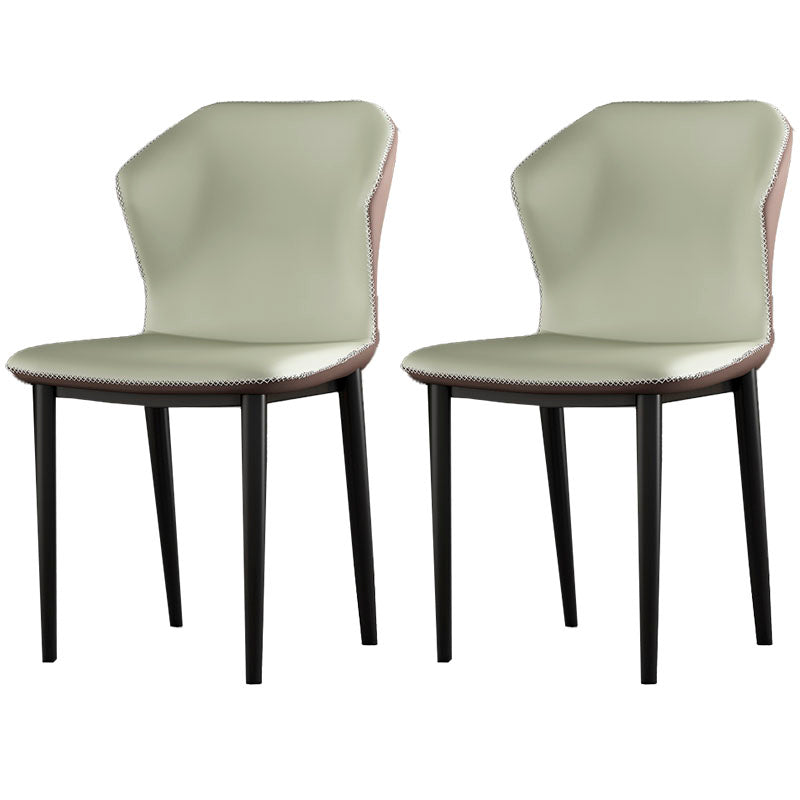 Sillas orejeras de estilo industrial Sillas de comedor de cuero PU para cocina
