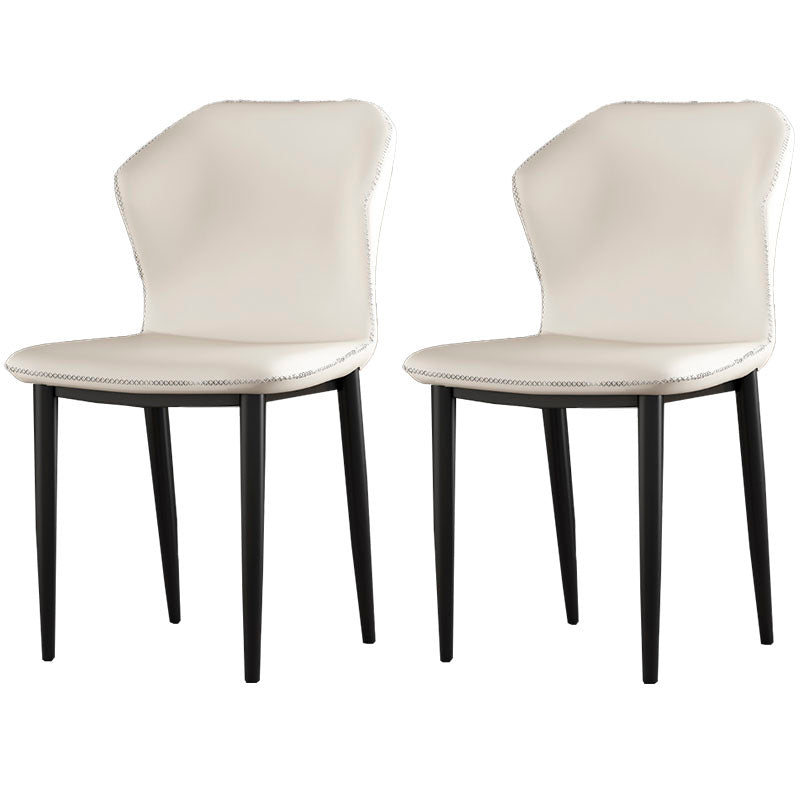 Sillas orejeras de estilo industrial Sillas de comedor de cuero PU para cocina
