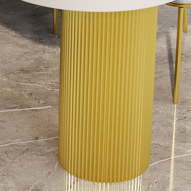 Modern Style Dining Table Solid Wood Double Pedestal Dining Table for kitchen