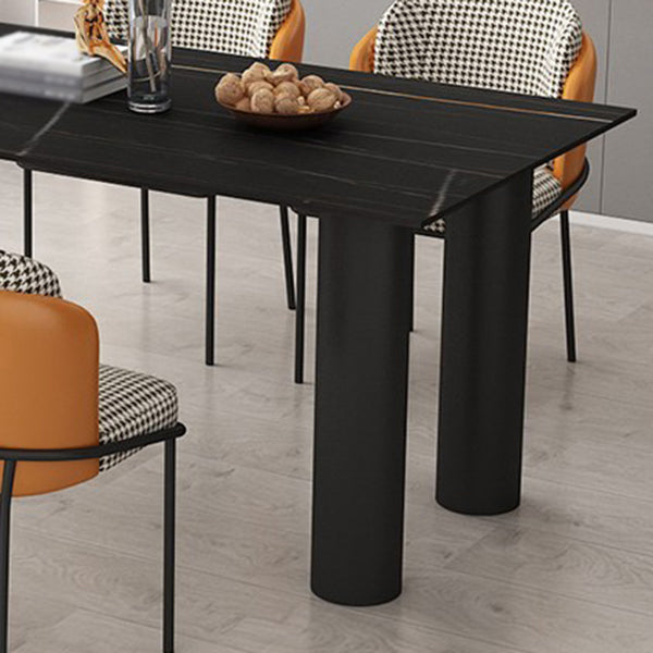 Sintered Stone Top Modern Table for Restaurant Oval Dining Table with 3 Legs