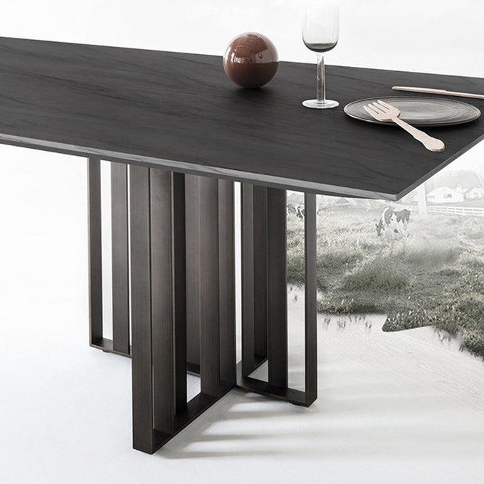 Rechthoek eettafel traditionele luxe dennen vaste houten meubels