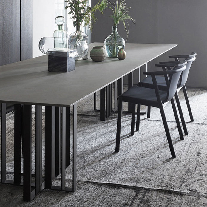 Rechthoek eettafel traditionele luxe dennen vaste houten meubels