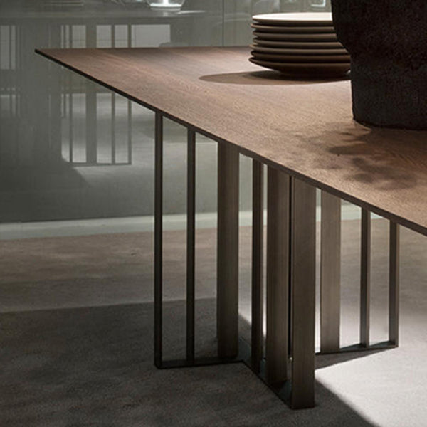 Rechthoek eettafel traditionele luxe dennen vaste houten meubels