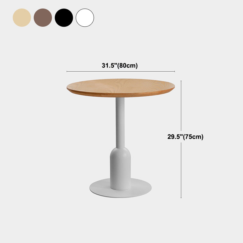 Industriestil Essstandort Tabelle MDF Esszimmermöbel mit Sockelbasis