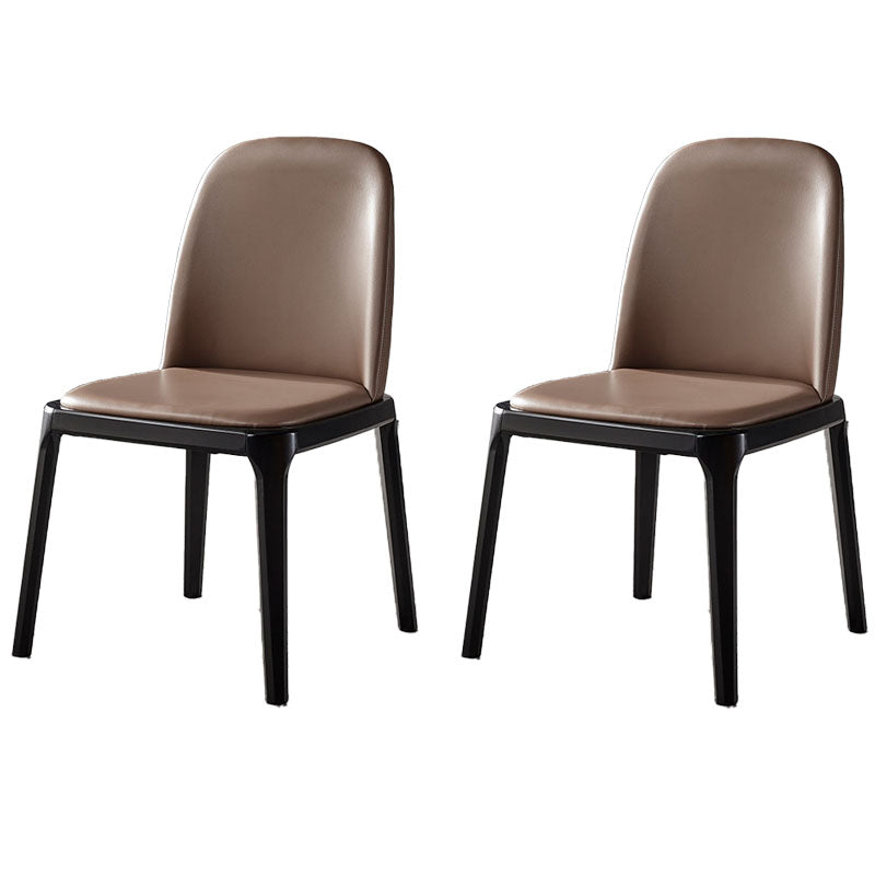 Eigentijdse houten eetkamerstoelen Keukeneetkamer Armloze zijstoel