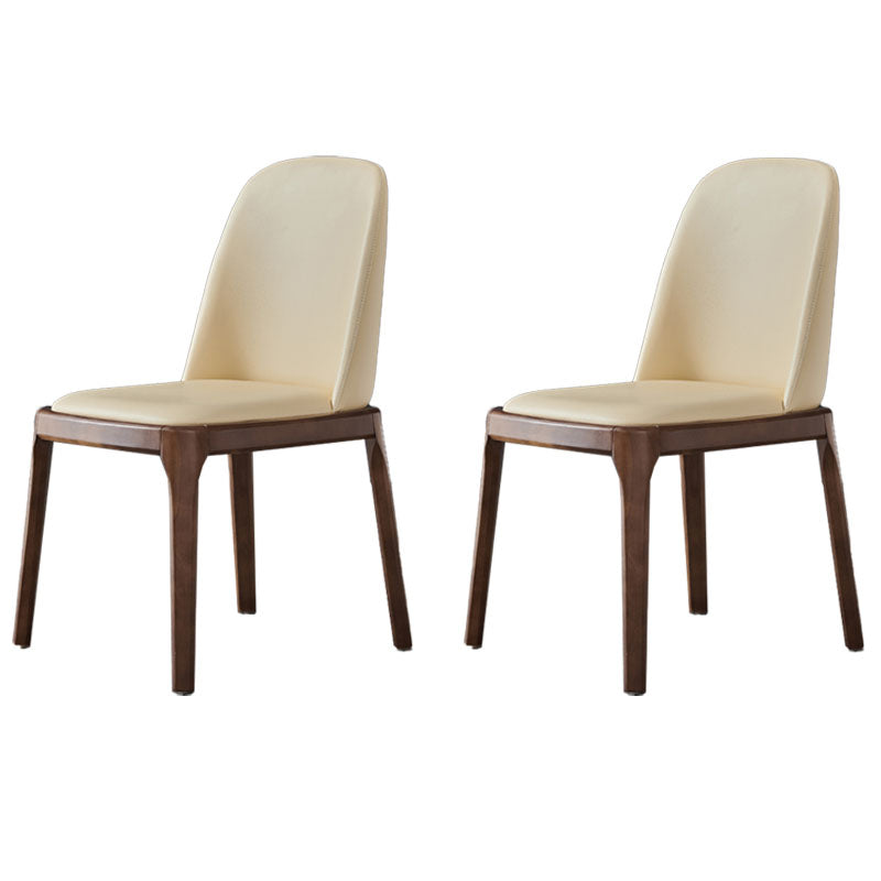 Cocina de comedor de madera del estilo moderno de las sillas que cena la silla lateral sin brazos