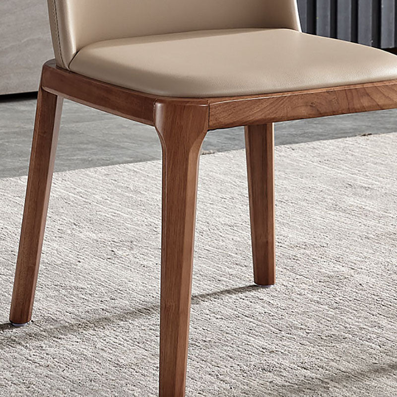 Cocina de comedor de madera del estilo moderno de las sillas que cena la silla lateral sin brazos