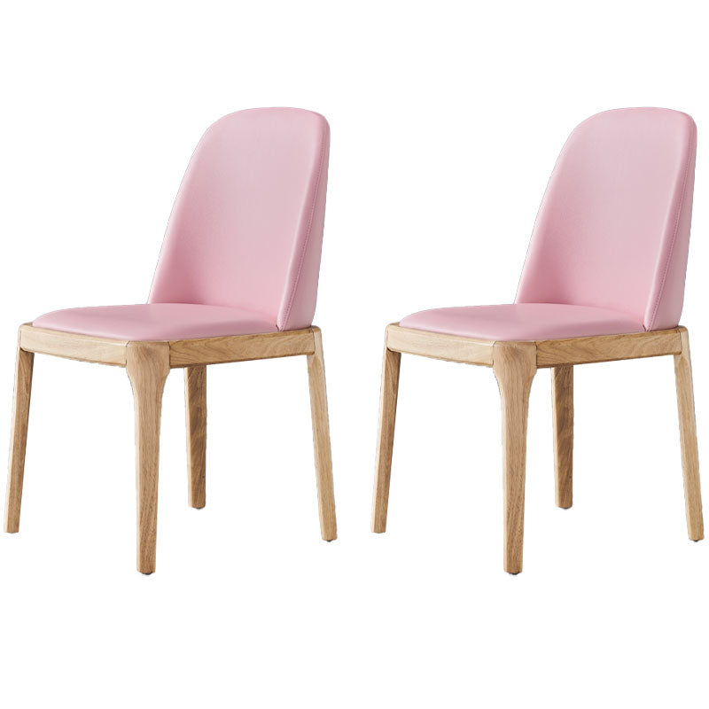 Cocina de comedor de madera del estilo moderno de las sillas que cena la silla lateral sin brazos