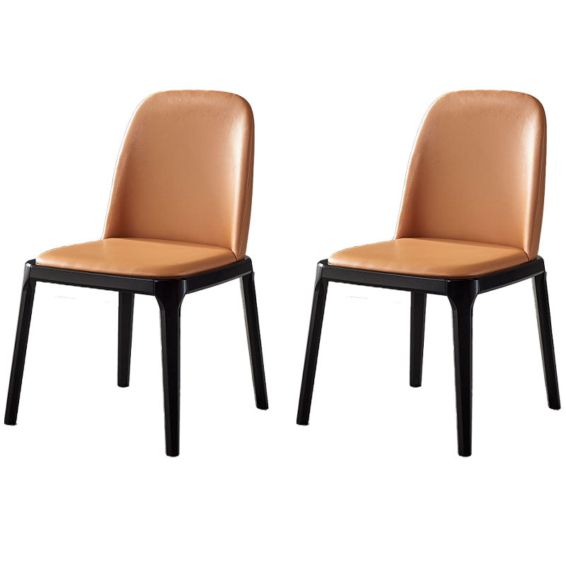Eigentijdse houten eetkamerstoelen Keukeneetkamer Armloze zijstoel