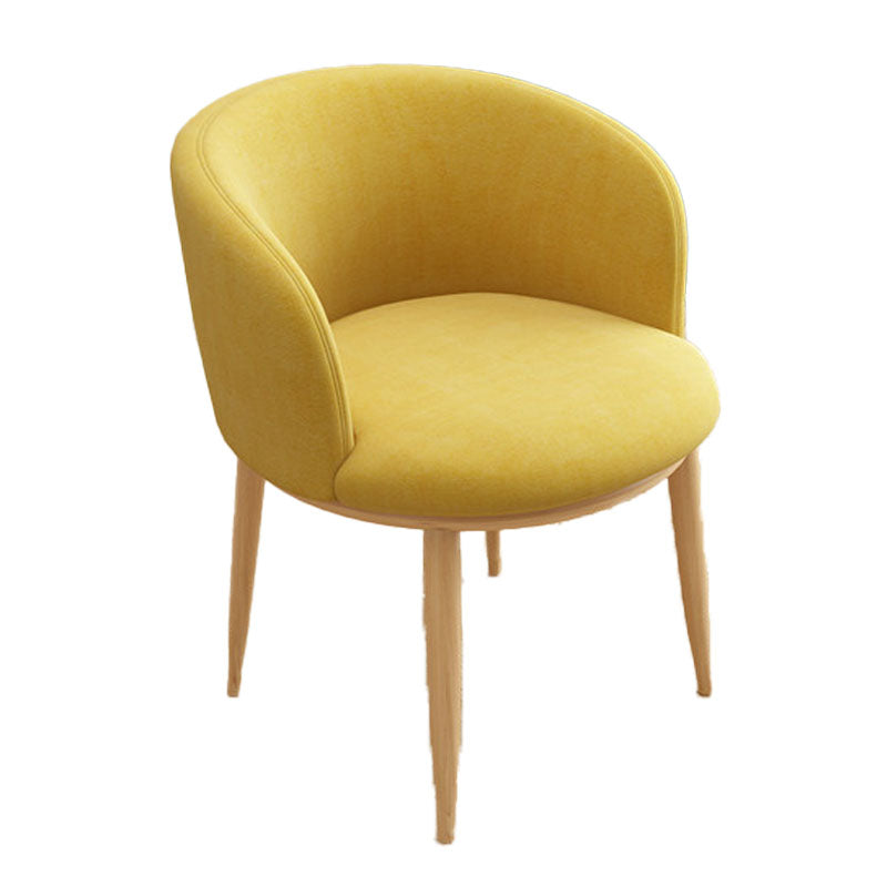 Silla de comedor de cuero con respaldo sólido y acabado mate para el hogar contemporáneo