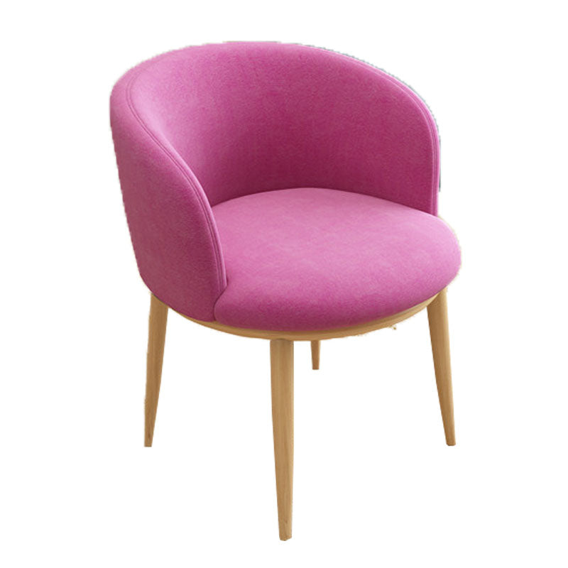 Silla de comedor de cuero con respaldo sólido y acabado mate para el hogar contemporáneo