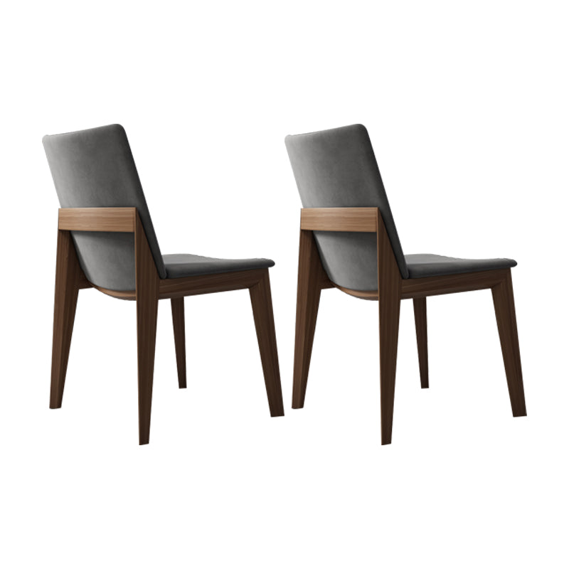 Sillas de comedor de estilo moderno, cocina, comedor, silla lateral sin brazos de madera