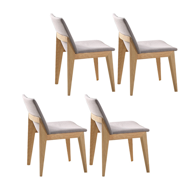 Sillas de comedor de estilo moderno, cocina, comedor, silla lateral sin brazos de madera