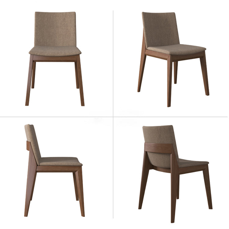 Sillas de comedor de estilo moderno, cocina, comedor, silla lateral sin brazos de madera