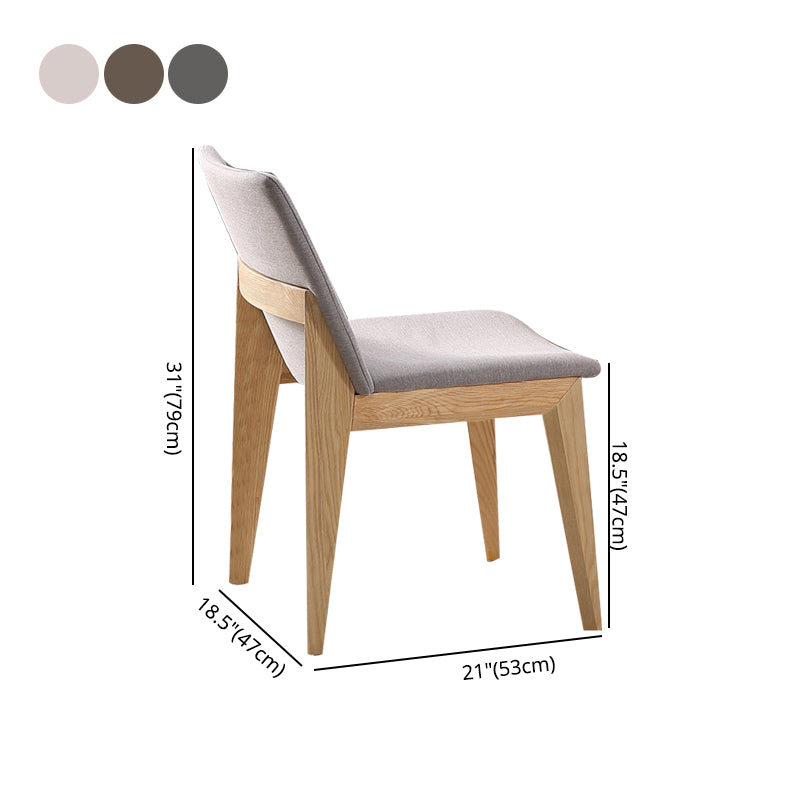Sillas de comedor de estilo moderno, cocina, comedor, silla lateral sin brazos de madera