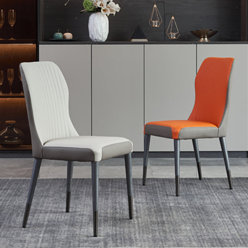 Sillas de comedor de madera estilo moderno Cocina Comedor Sillas laterales sin brazos
