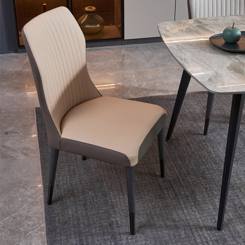 Sillas de comedor de madera estilo moderno Cocina Comedor Sillas laterales sin brazos