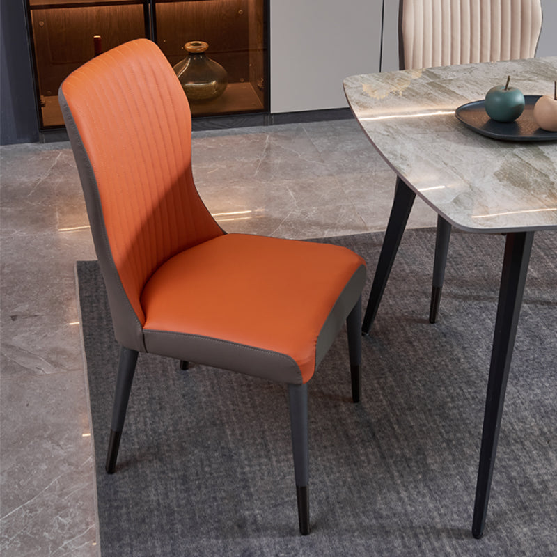 Sillas de comedor de madera estilo moderno Cocina Comedor Sillas laterales sin brazos