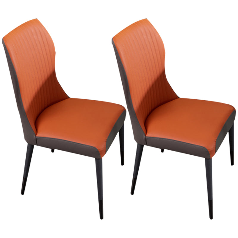 Contemporary Style Wooden Dining Chairs Kitchen Dining Armless Side Chairs