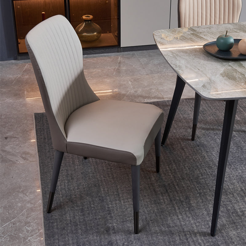 Sillas de comedor de madera estilo moderno Cocina Comedor Sillas laterales sin brazos