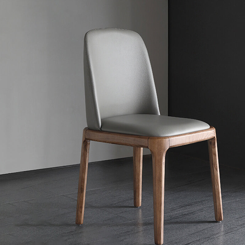 Silla lateral de cuero industrial para restaurante Silla de comedor Parsons