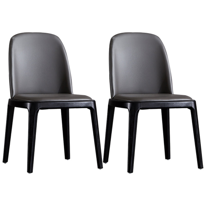 Silla lateral de cuero industrial para restaurante Silla de comedor Parsons