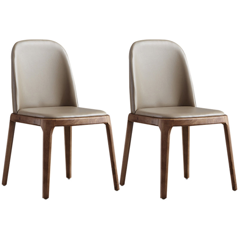 Silla lateral de cuero industrial para restaurante Silla de comedor Parsons
