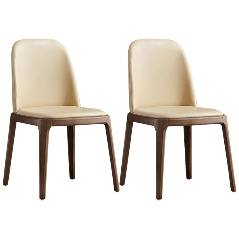 Silla lateral de cuero industrial para restaurante Silla de comedor Parsons
