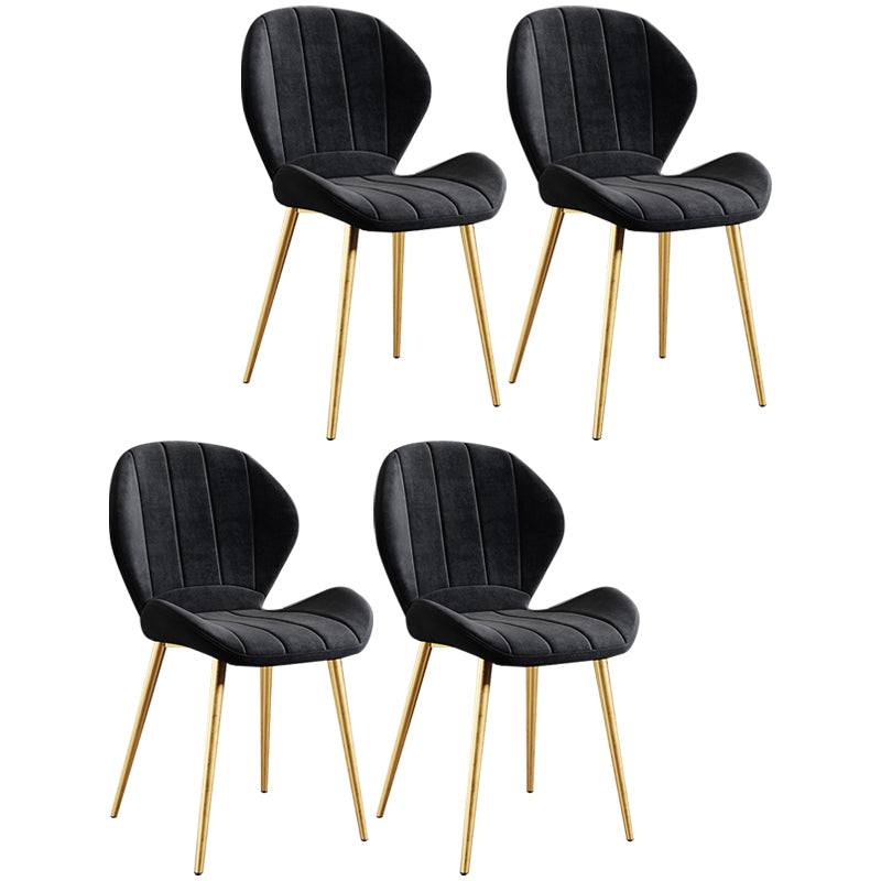 Scandinavian Upholstered Home Side Chair Wingback Matte Finish Dining Chair