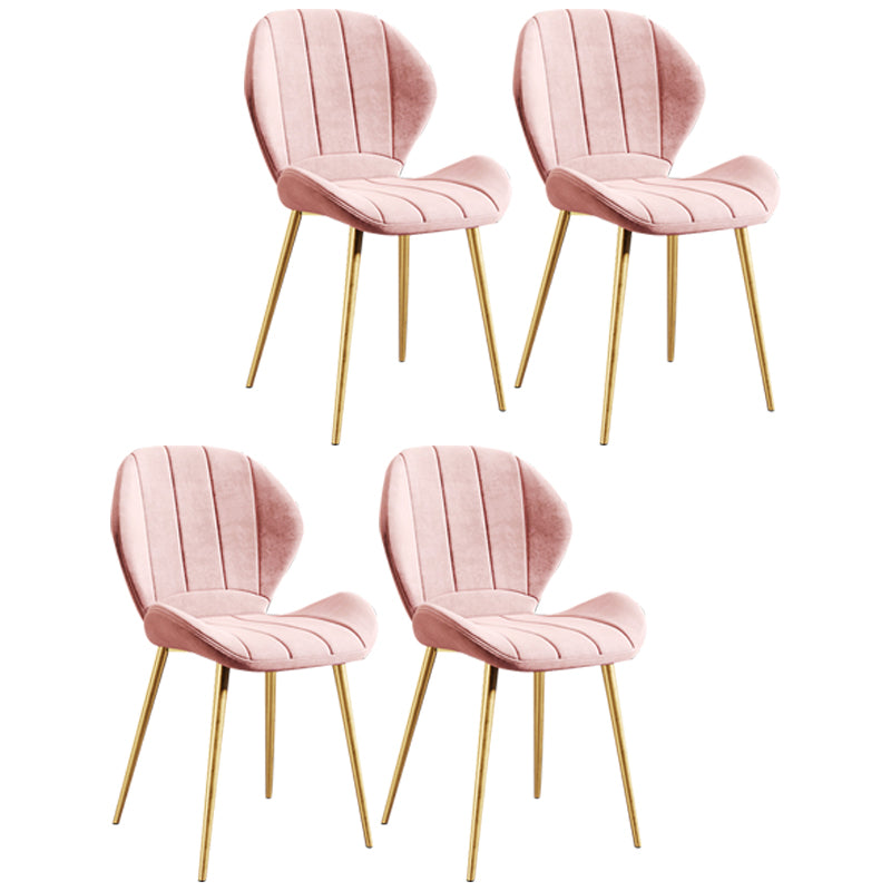 Silla lateral casera tapizada escandinava Wingback Silla de comedor con acabado mate