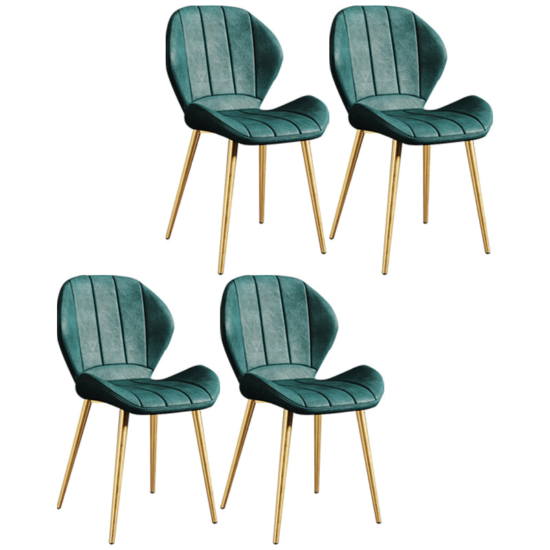 Silla lateral casera tapizada escandinava Wingback Silla de comedor con acabado mate