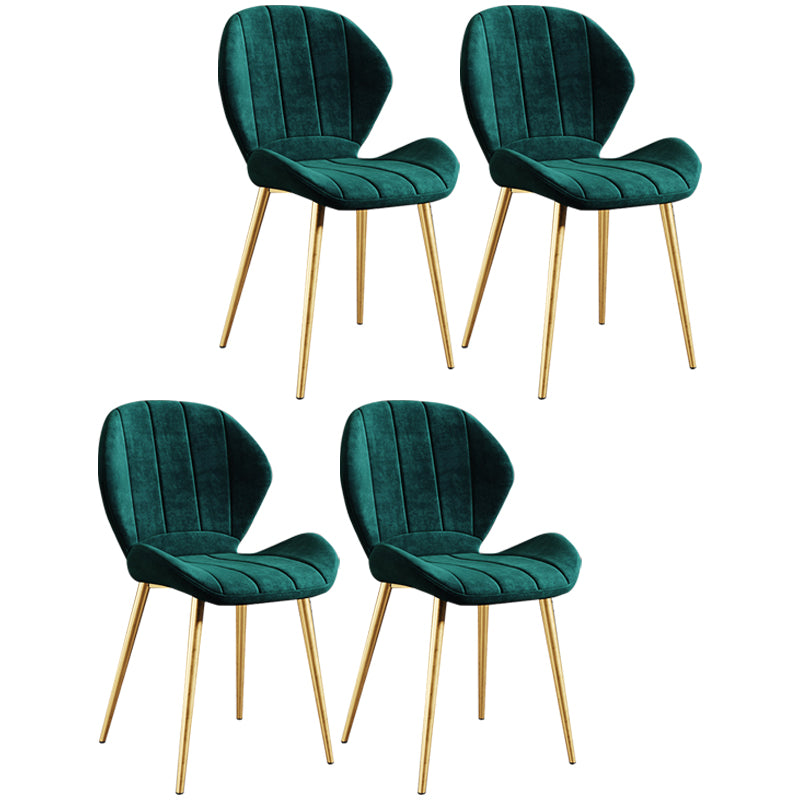 Scandinavian Upholstered Home Side Chair Wingback Matte Finish Dining Chair