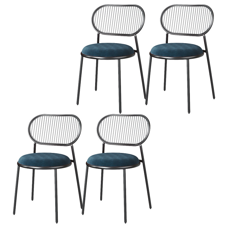 Glam Style Keuken Metalen Eetkamerstoel Eetkamerstoel zonder rugleuning en armloze zijstoelen