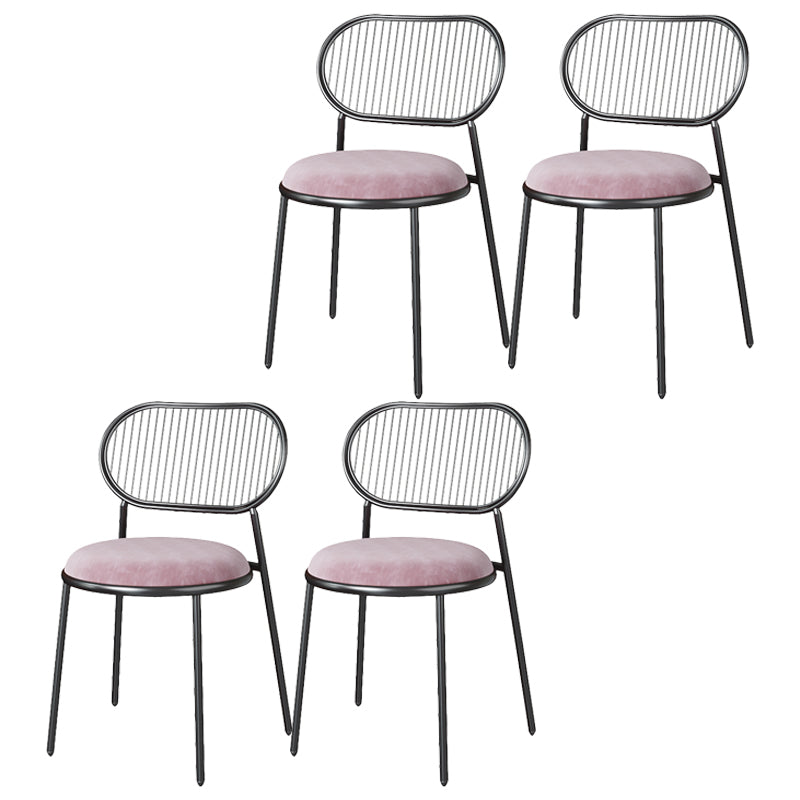 Glam Style Keuken Metalen Eetkamerstoel Eetkamerstoel zonder rugleuning en armloze zijstoelen
