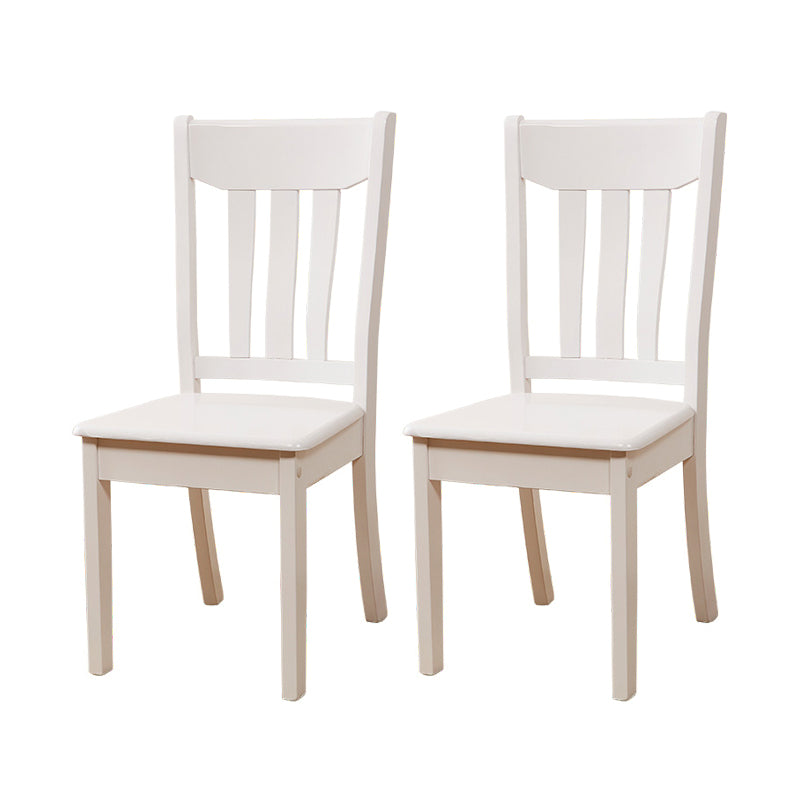 Sillas de comedor de diseño contemporáneo Sillas de comedor laterales de madera con respaldo de listones