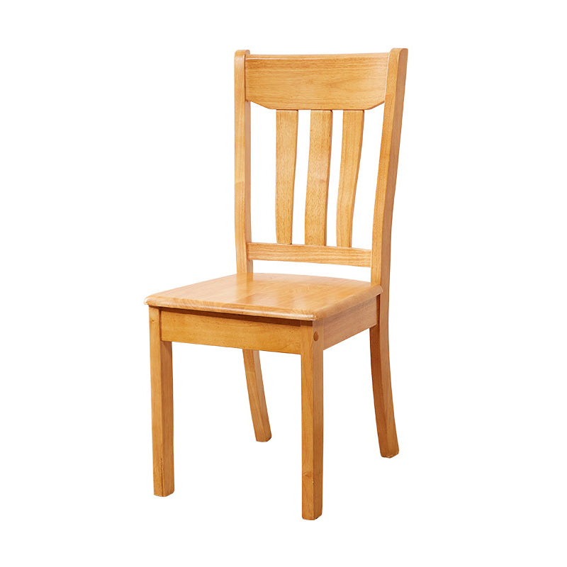 Sillas de comedor de diseño contemporáneo Sillas de comedor laterales de madera con respaldo de listones