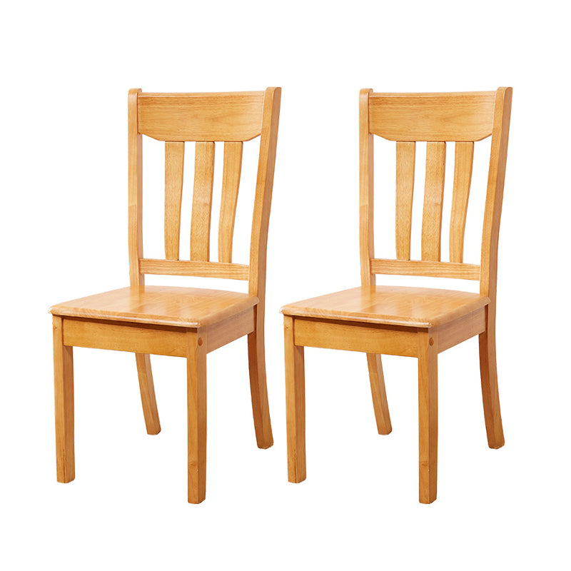 Sillas de comedor de diseño contemporáneo Sillas de comedor laterales de madera con respaldo de listones