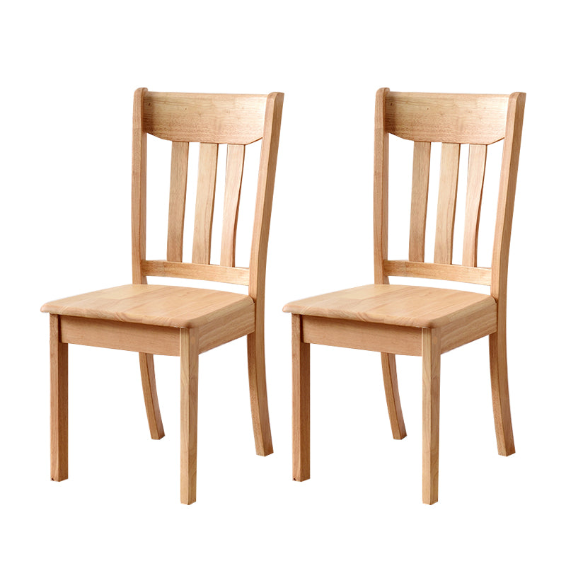 Sillas de comedor de diseño contemporáneo Sillas de comedor laterales de madera con respaldo de listones