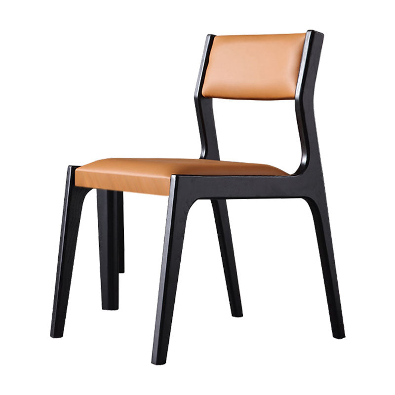 Houten eetkamerstoelen in eigentijdse stijl Keukeneetkamer Armloze zijstoel
