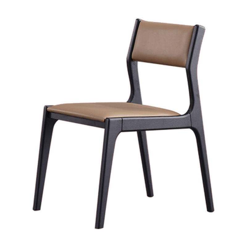 Houten eetkamerstoelen in eigentijdse stijl Keukeneetkamer Armloze zijstoel